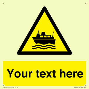 Custom warning ferries crossing vessels